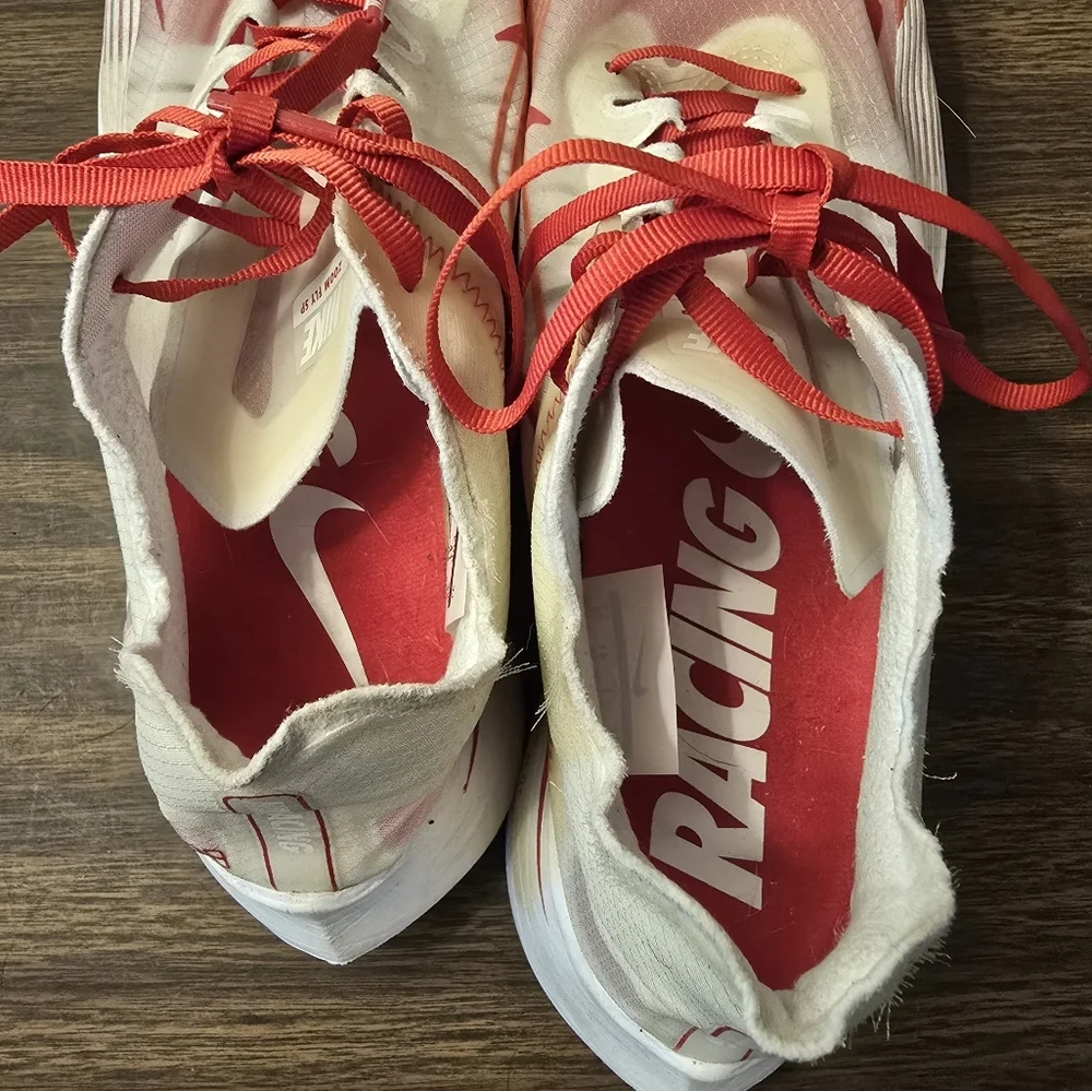 Nike Zoom Fly Sp Sneaker White/university Red Racing Shoes Size 8